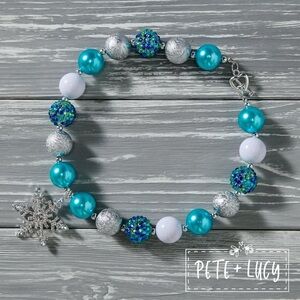 “Winter Wonderland” Kid’s Chunky Bubblegum Necklace